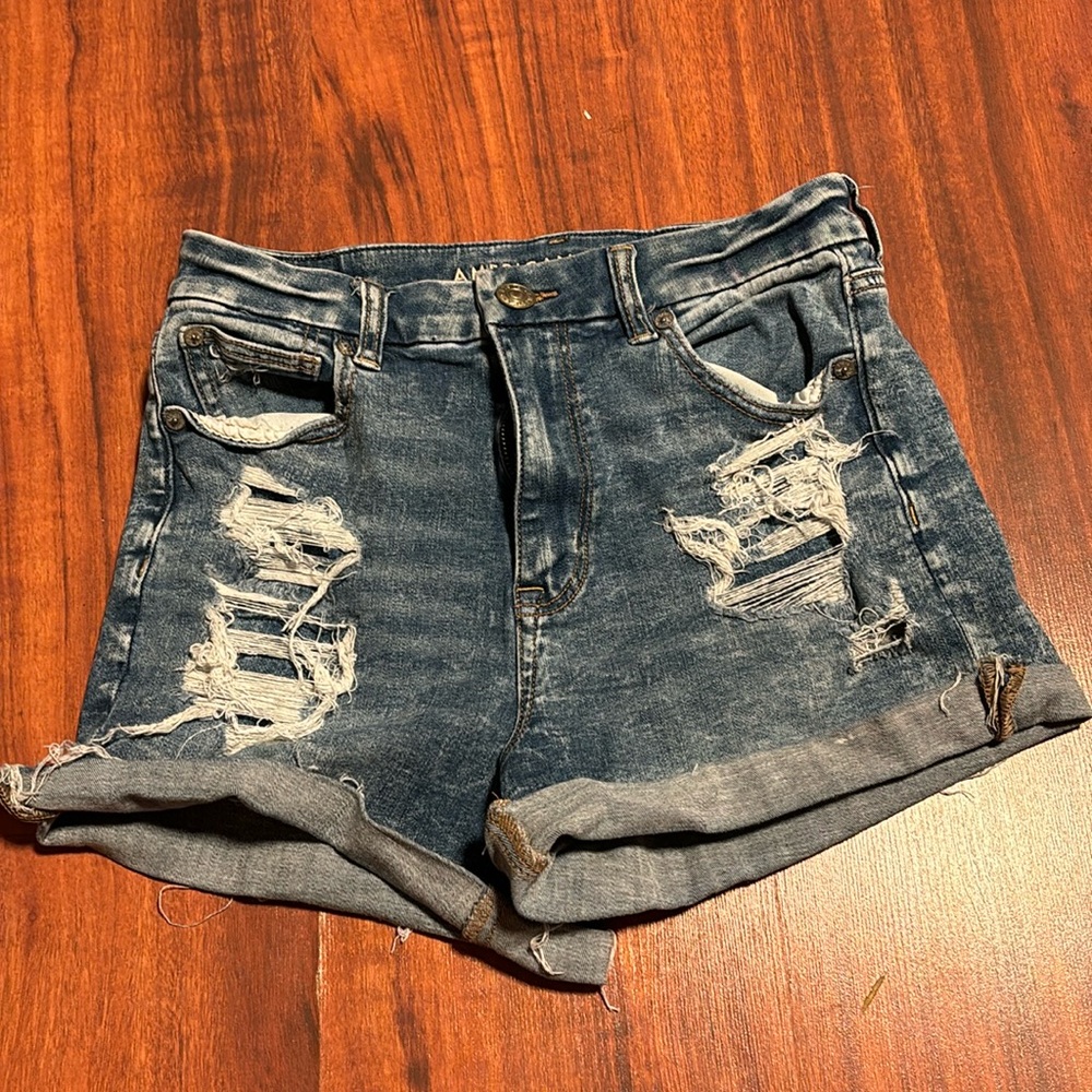 american eagle jean shorts size 4